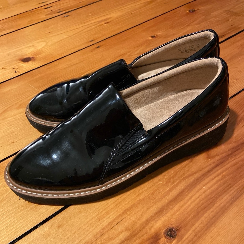 Patent Black Loafers
